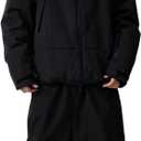 Mens Ski Jacket and Pant Set Womens Snow Jacket Baggy Ski Suit Waterproof Insulated Snowboard Winter Outdoor (Large, Black)