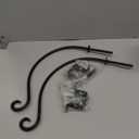 AJART Bird Feeder Hanger of Swivel Hanging Plant Bracket for Outdoor(Black) More Suitable for Outside birdhouses Plant Hooks (16"-2PCs)