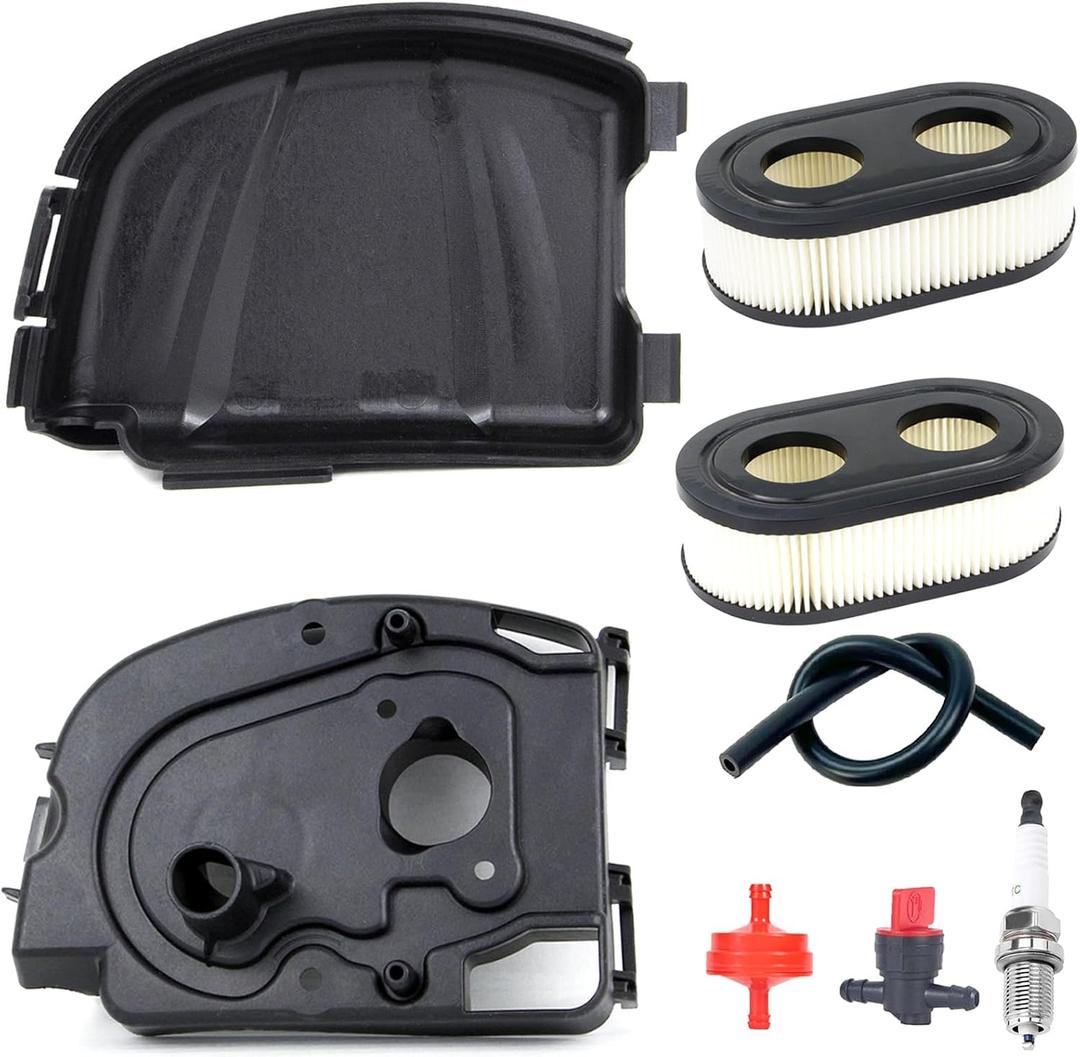 595658 593260 Air Filter Cover Base Assembly Kit | Compatible with Briggs and Stratton Models 103M02 104M02 104M05 09P700 093J02 Lawn Mower Engines (8pcs)