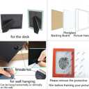 Frame for 3.5x5 inch Photo White Frame MDF Picture Frame 2 Pack for Tabletop and Wall