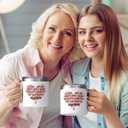 Gtmileo Stepmom Gifts, I'm Your Favorite Stepchild 14oz Insulated Coffee Mug, Christmas Birthday Mothers Day Gifts for Stepmom from Stepchild Daughter, White