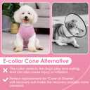 cyeollo Dog Surgery Recovery Suit Soft Breathable Female Male Pet Bodysuit for Spay, Neuter, Surgical Recovery Shirt for Small Medium Large Dogs, Pink, XL (X-Large (Back: 19"-22"))