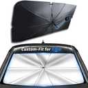 Custom-Fit for BMW Windshield Sun Shade Umbrella, Foldable Car Umbrella Sunshade Cover UV Block Car Front Window with 360°Rotation Bendable Handle, Designed for BMW Accessories (for BMW M8)