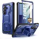 I-Blason Armorbox for Samsung Galaxy Z Fold 7 Case with Stand [9H+ Tempered Glass Screen Protector] [Hinge Protection] Full-Body Heavy Duty Rugged Shockproof Protective Case for Z Fold 7 (Blue)