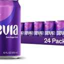 Zevia Zero Sugar Soda, Grape, 12 oz Cans (23-Pack) – Naturally Sweetened, Zero Calorie Sugar Free Soda - Non-GMO Project Verified, Gluten-Free, Vegan, BB May 2 2027