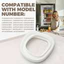 W10287601 Ice Chute Gasket for Whirlpool Refrigerator, ice Seal for Maytag Kenmore WPW10287601 Replaces 12999902 67006299 67007108 PS11752058