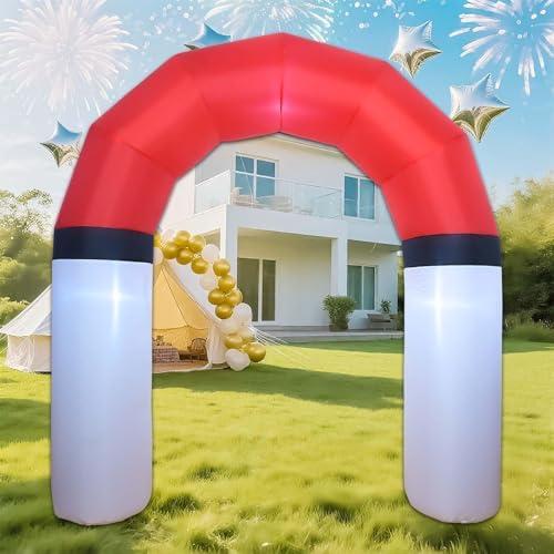 Cayivran 8*7Ft Inflatable Anime Arches,Cartoon Decorations With Blower Built-in 3 LED Lights Back to School Decoration Birthday Family Parties Cartoon Party Game Room Halloween Christmas Decorations