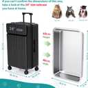 IKITCHEN Stainless Steel Cat Litter Box, Large Metal Litter Box for Cats, Never Absorbs Odors,Stain Free, Rustproof, Non Stick Smooth Surface, Anti-Slip Rubber Bottom, 23.5" L x 15.5" W x 4" H
