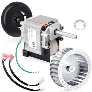 Hiorucet 318984-753 Inducer Motor Assembly with HC21ZE114A Furnace Motor and LA11AA005 Blower Wheel for Jakel, Carrier, Payne, Bryant Furnace, J238-150-1571, 310371-752, HC21ZE117, 65569, 318984753.