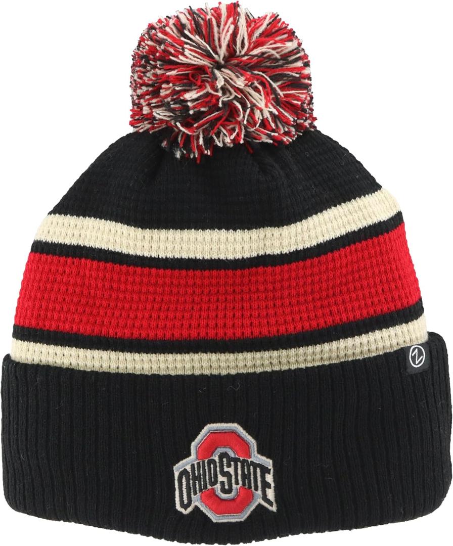 Michigan Wolverines NCAA Officially Licensed Beanie Waffle Knit (Ohio State Buckeyes)