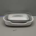 42L Medium Collapsible Plastic Laundry Basket with Handles, Foldable Laundry Basket Hamper, Pop Up Storage Container Organizer for Washing Storage (Grey, 17 Inch * 13 Inch * 15 Inch)