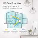 TP-Link Deco S4 Mesh AC1900 WiFi System - Up to 5,500 Sq.ft. Coverage, Replaces WiFi Router and Extender, Gigabit Ports, Works with Alexa, Deco S4(3-Pack)