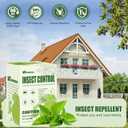 Spider Repellent Indoor,Long-Lasting Outdoor Patio Insect Rodent Repellent for Bee, Ant, Mouse,Roach,Moth,Mosquito,Silverfish - Safe for Pets & Kids, Powerful Peppermint Oil Infused12 Pack