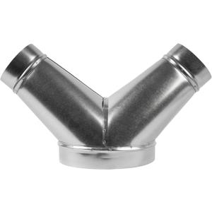 8" Inch 3 Way Metal Duct Splitter. 45 Degree 3 Way Y Shape Connector. Connect Multiple Machines - Dryer and Extractor Hood or Dryer and Dryer in one ducting.