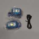 EverBrite Rechargeable Headlamp, 2 Pack Kids Headlamp with White/Red/Green Light and Memory Function, Head Lamp for Adult and Kid with 5 Modes, 120 Adjustable LED Headlamp for Camping, Running-Blue