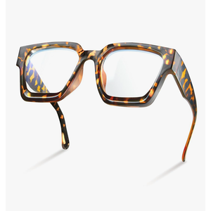 livho Oversized up to 99% Blue Light Blocking Glasses for Woman - Rectangle Fashion Glasses for Computer, Chic Preppy Frame