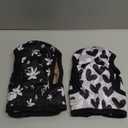 Female Dog Diapers - Premium Reusable Diapers for Doggie in Heat - Highly Absorbent for Pet Incontinence with Adjustable Snaps Black, S