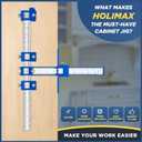 Cabinet Hardware Jig, Cabinet Handle Jig, Cabinet Hardware Template Tool, Punch Locator Drill Guide for Handle Knob Pull Installation of Door and Drawer Woodworking tools