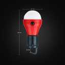 LED Camping Tent Lantern, Portable Outdoor Waterproof Emergency Light Bulb, Battery Powered with Clip Hook, Super Bright, for Hiking, PartyCamping, Fishing, Power Failure (4 Packs, Black )