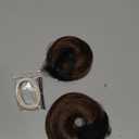 CJL HAIR 2PCs Small Cute Messy Bun Hair Piece for Thin Hair Women Mini Synthetic Curly Bun Scrunchies Updo Hairpieces Chocolate Multi