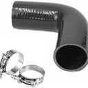 YSIL 2.75” 90 Degree Elbow Coupler Silicone Hose 4-Ply Reinforced Turbo Intercooler Intake Piping with T-Bolt Clamps 5MM Thickness