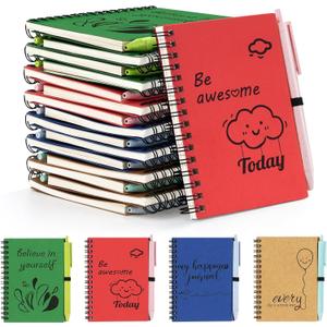 Dynta 16 Set Small Journals with Pens, 4x5.5 Inch Inspirational Notebooks Bulk, Appreciation Thank You Gifts for Coworkers Teachers Students