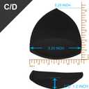 TopBine Bra Pads Inserts Women's Sports Cups Removable Bra Replacement Insert for Bikini Swimsuit