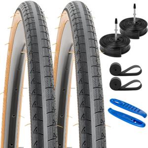 YUNSCM 2-PCS 700C Bike Tires 700x28C/28-622 28x1 5/8x1 1/8 Compatible with Road Bike Tires 700x25C 700x26C 700x27C 700 x 28C 700x30C Bicycle Tires (Y-786)