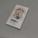 24Pcs White Bow Press on Nails Medium Square Fake Nails with French Tip Design Silver Charms False Nails Nude Full Cover Artificial Glue on Nails Reusable Stick on Nails Cute Nail Supplies for Women