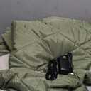 Heated Blanket Battery Powered, 12V Portable Electric Heated Shawl Throw with Detachable Hood-Scarf,Heating Outdoor Camping Blanket Hoodie for Traveling,Picnics,Car,51.2''X70.8'' (Green)