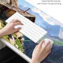 XL Gaming Mouse Pad, 31.5x15.7'' Large Desk Mat with Anti-Slip Rubber Base & Stitched Edges for Gaming, Office, Home, Oil-Painted