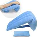 Zelen Arm Elevation Pillow Support Wedge with Mouse Wrist Pad Elevating Arm Medical Pillow Post Surgery Elevated Surgical Wedge Arm Pillows for Sleeping Wedge Foam Support Hand Elevator Arm, Large