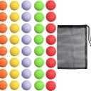 40 Pack Foam Golf Practice Balls - Realistic Feel and Limited Flight Training Balls for Indoor or Outdoor (5 Color, 8 Pack of Each Color)