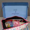 160 Deep Blue Engraved American Mahjong Game Set with Carrying Bag and Accessories, 1.2 Mahjong Tile Set