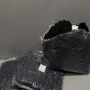 3 Pcs Sofa Slipcover Set for Couch Cushion Durable Washable High Elastic Stretchable Furniture Couch Covers with Skirt for Sofa Loveseat Arm Chair(Black,Seersucker)