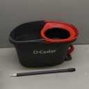 O-Cedar EasyWring Microfiber Spin Mop, Bucket Floor Cleaning System, Red, Gray, Standard