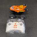 BEZGAR Monster Truck Toys - Remote Control Monster Truck with Light & Music, Dinosaur Toys for Kids, 1:20 Scale RC Truck with 360° Spins and Drifting, Remote Control Car for Boys (Orange)