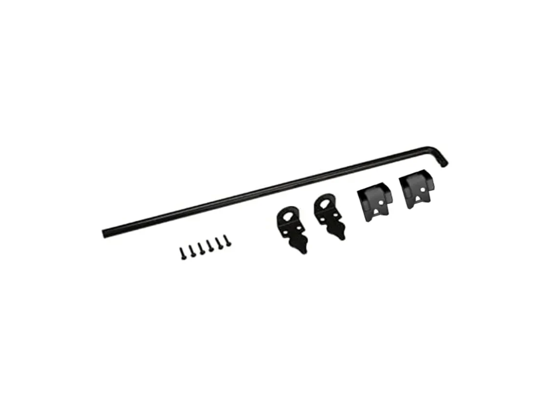 Advantage Industries 42" Heavy Duty Cane Bolt | Gate Ground Latch Drop Rod | Pad-Lockable | Zinc Plated Steel | Industrial Grade Drop Rod for Wood Fence | Hardware & Fasteners Included - Black