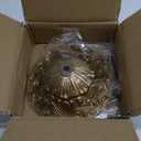 6.5 Inches Vintage Brass Chandelier Canopy, Decorative Ceiling Mounting Plate Kit for Pendant Lights