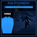 12 Inch Blue Glow Stick Bulk 24 PCS Jumbo Glow Sticks Glow in the Dark Party Supplies Light Up Sticks Party Favors Glow Toy for Halloween,Christmas,New Year,Valentine's Day,Wedding,Birthday