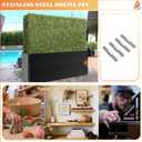 8 x 4PCS Stainless Steel Dowel Pins Cylindrical Shelf Support Nails for Artificial Water Grass Wall Base (White)