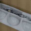 3-Light Black Glass semi Embedded Ceiling Light Suitable for Living Rooms, bedrooms, corridors, Dining Rooms, Dining Rooms, Bubble Ball Ceiling Light, 18in