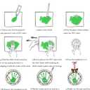 2 x Stylor Baby's First Christmas Ornament 2025 - DIY Crystal Glass Handprint Keepsake, for Newborn Boy or Girl, My 1st Xmas Tree Hanging Decoration (Handprint Tree)