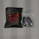 EVIL ENERGY 8AN Male to 1/2" Hardline Compression Fitting Adapter Aluminum Black 2PCS
