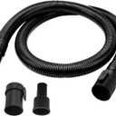 31713 7 Feet Wet/Dry Vacuum Hose Kit with 1-1/4" Adapter Compatible with Rid-gid Vacuums- Also for Most Wet Dry Shop Vacuum Cleaners, Replacement Hoses Part