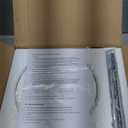 WUZUPS Chandelier Rustic Farmhouse Industrial Round Ceiling Pendant LED Light Fixture with Clear Glass Shades for Dining Room Kitchen Island Foyer Entryway, H 9.4" x W 10.6", E26 Base, Black