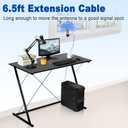 Eightwood Dual Band WiFi Antenna 2.4GHz 5GHz RP-SMA WiFi Antennae with 6.5ft Extension Cable for PC Desktop Computer PCI PCIe WiFi Bluetooth Card Wireless Network Router