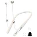 Air Tube Bluetooth Headphones with LED Battery Display,EMF Free Neckband Wireless Earbuds with 25H Playtime,HD Bass Airtube Headphone Emf Free with Mic And Controls,Airtube Earbuds For Sleep,Work,Gym