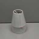 Chandelier Shades Set of 6,Small lamp Shades clip on bulb, mini lamp shade with White Linen Dia 3"Top x 6"Bottom x 5"H (White, 3x6x5")