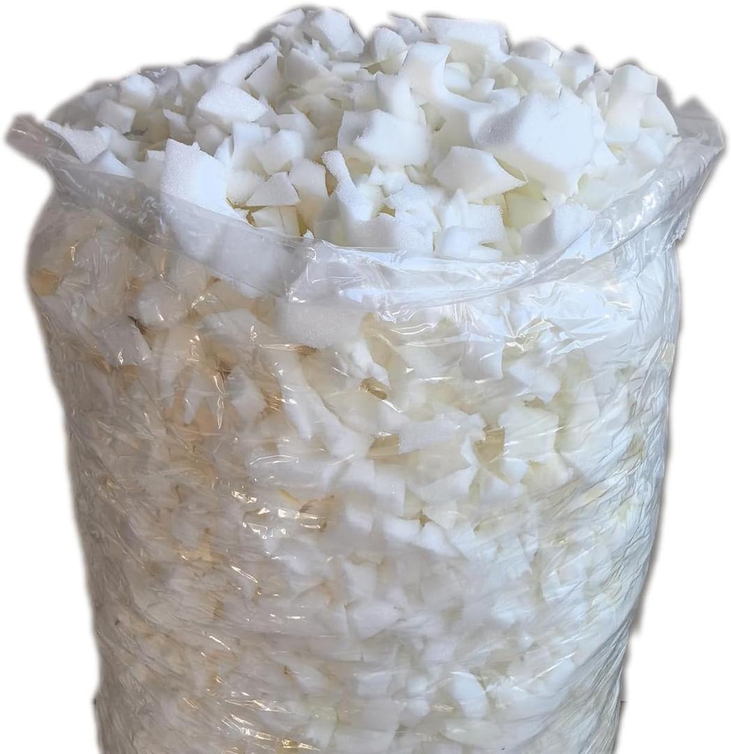 Shredded Memory Foam Filling or Bean Bag Filler, Premium Beanbag Stuffing/Foam Refill for Pillow, Dog Beds Chairs Cushion, Arts Crafts, Stuffed Animals